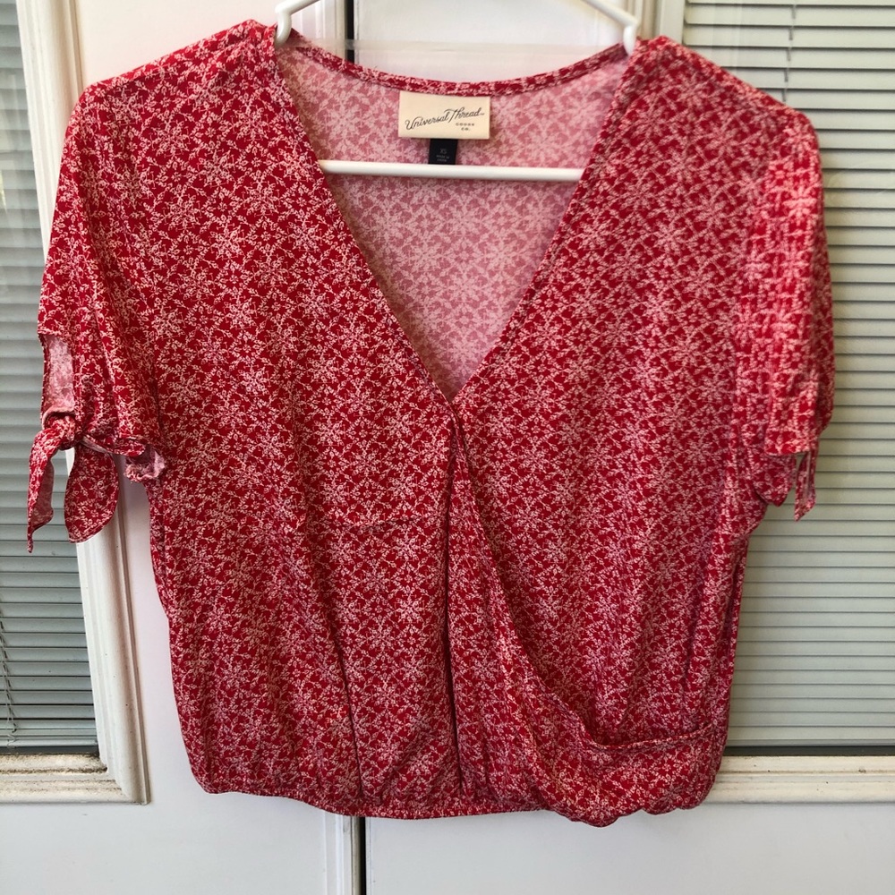 Universal Thread faux-wrap blouse
